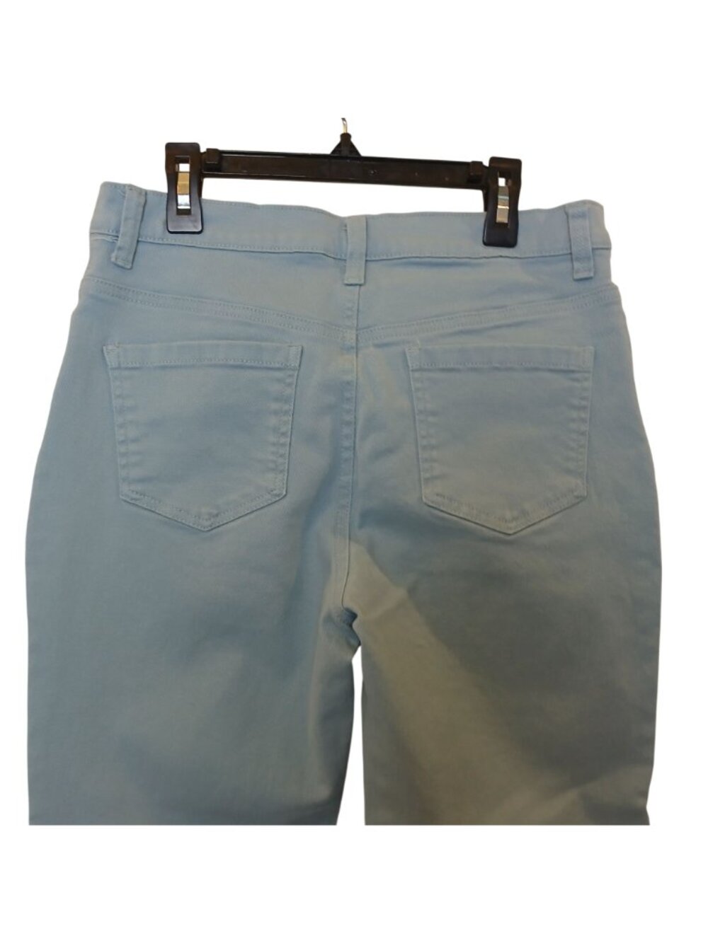 Gloria Vanderbilt Amanda Petite 8P Light Blue Stretch Straight Leg Jeans #I-12 - Picture 8 of 9